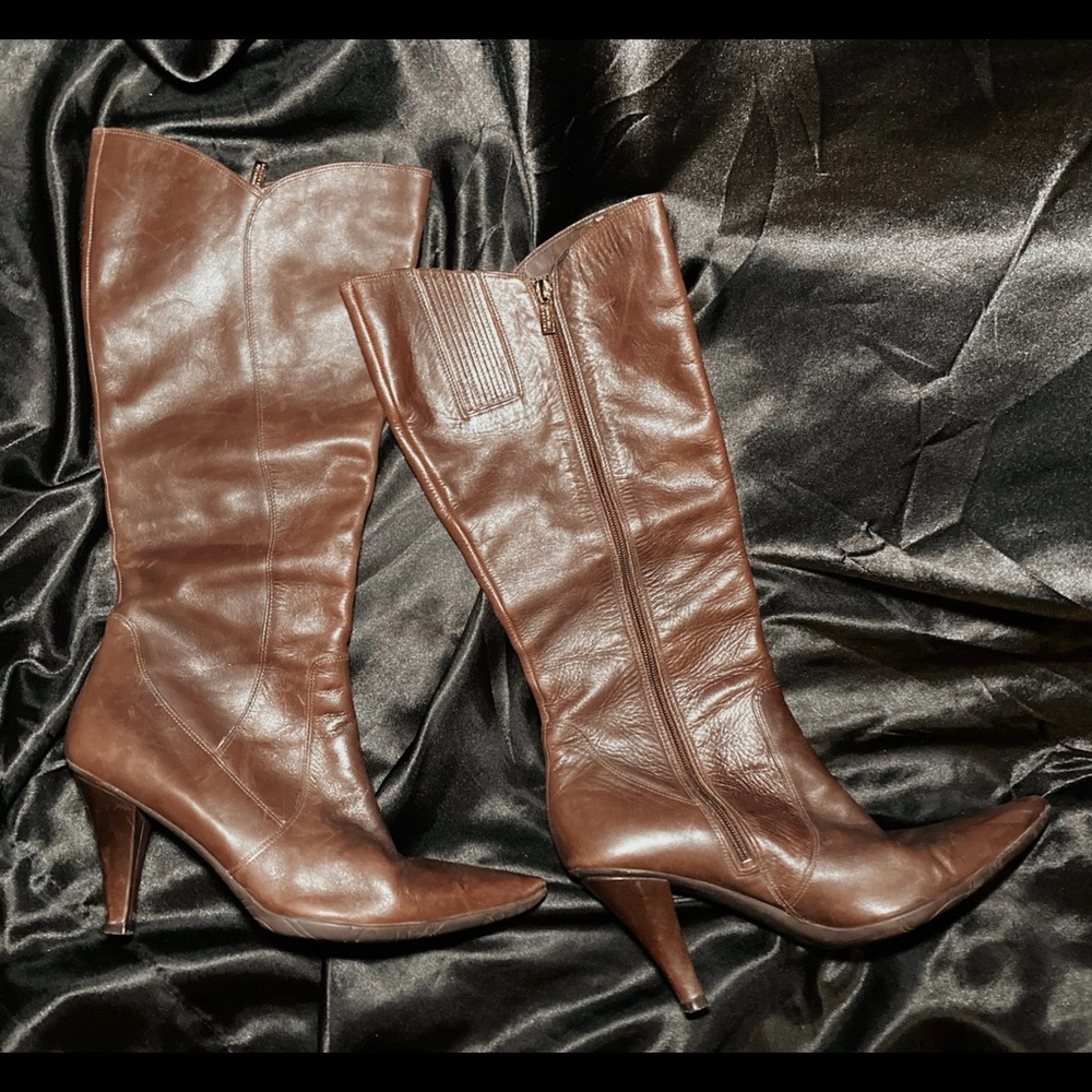 Kenneth Cole Reaction Brown Leather Boots